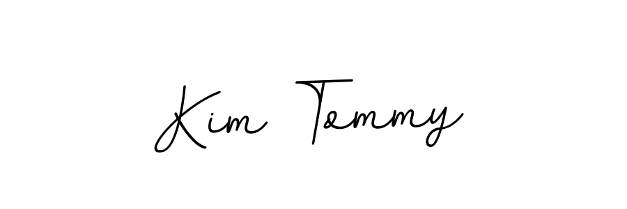 You should practise on your own different ways (BallpointsItalic-DORy9) to write your name (Kim Tommy) in signature. don't let someone else do it for you. Kim Tommy signature style 11 images and pictures png