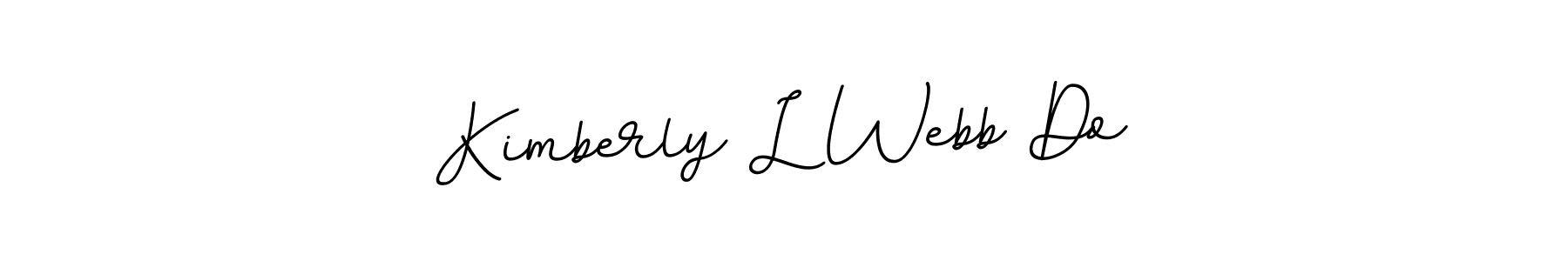 This is the best signature style for the Kimberly L Webb Do name. Also you like these signature font (BallpointsItalic-DORy9). Mix name signature. Kimberly L Webb Do signature style 11 images and pictures png