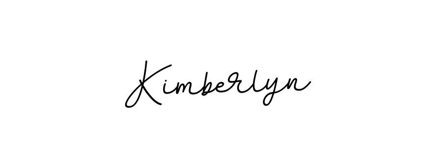 How to make Kimberlyn name signature. Use BallpointsItalic-DORy9 style for creating short signs online. This is the latest handwritten sign. Kimberlyn signature style 11 images and pictures png