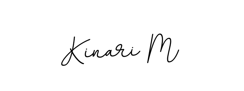 How to make Kinari M name signature. Use BallpointsItalic-DORy9 style for creating short signs online. This is the latest handwritten sign. Kinari M signature style 11 images and pictures png