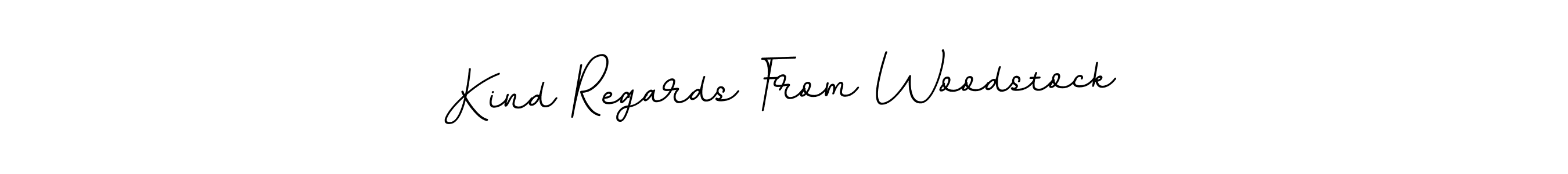 Kind Regards From Woodstock stylish signature style. Best Handwritten Sign (BallpointsItalic-DORy9) for my name. Handwritten Signature Collection Ideas for my name Kind Regards From Woodstock. Kind Regards From Woodstock signature style 11 images and pictures png