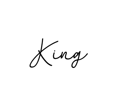You should practise on your own different ways (BallpointsItalic-DORy9) to write your name (King) in signature. don't let someone else do it for you. King signature style 11 images and pictures png