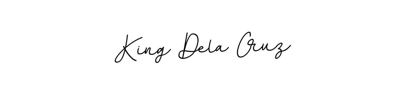 The best way (BallpointsItalic-DORy9) to make a short signature is to pick only two or three words in your name. The name King Dela Cruz include a total of six letters. For converting this name. King Dela Cruz signature style 11 images and pictures png