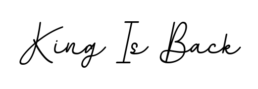 Enhance your business communications with King Is Back signature in BallpointsItalic-DORy9 lettering. Clean, modern, and universally compatible. King Is Back signature style 11 images and pictures png