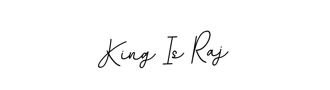 Create a beautiful signature design for name King Is Raj. With this signature (BallpointsItalic-DORy9) fonts, you can make a handwritten signature for free. King Is Raj signature style 11 images and pictures png