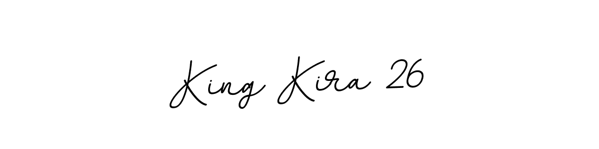 if you are searching for the best signature style for your name King Kira 26. so please give up your signature search. here we have designed multiple signature styles  using BallpointsItalic-DORy9. King Kira 26 signature style 11 images and pictures png