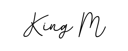 It looks like you need a new signature style for name King M. Design unique handwritten (BallpointsItalic-DORy9) signature with our free signature maker in just a few clicks. King M signature style 11 images and pictures png