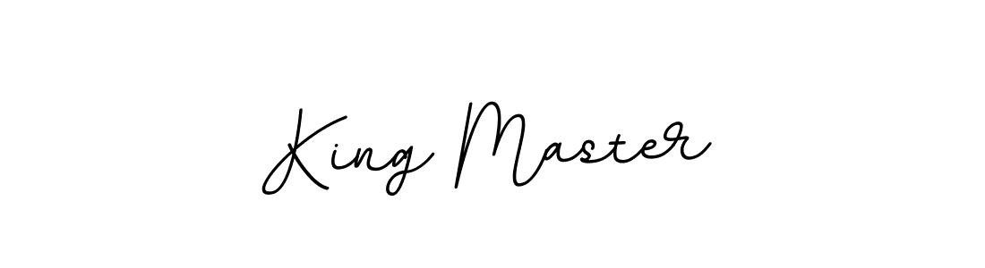 Design your own signature with our free online signature maker. With this signature software, you can create a handwritten (BallpointsItalic-DORy9) signature for name King Master. King Master signature style 11 images and pictures png