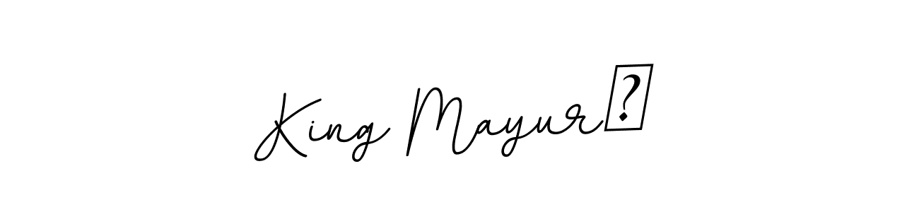 You should practise on your own different ways (BallpointsItalic-DORy9) to write your name (King Mayur™) in signature. don't let someone else do it for you. King Mayur™ signature style 11 images and pictures png