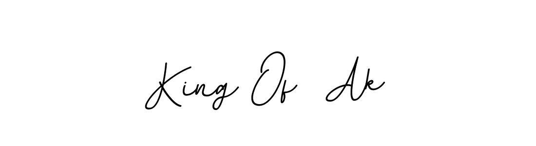 Use a signature maker to create a handwritten signature online. With this signature software, you can design (BallpointsItalic-DORy9) your own signature for name King Of  Ak. King Of  Ak signature style 11 images and pictures png