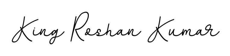 The BallpointsItalic-DORy9 font transforms the name King Roshan Kumar into an executive sign with sharp precision and distinguished character. King Roshan Kumar signature style 11 images and pictures png