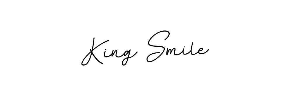 It looks lik you need a new signature style for name King Smile. Design unique handwritten (BallpointsItalic-DORy9) signature with our free signature maker in just a few clicks. King Smile signature style 11 images and pictures png