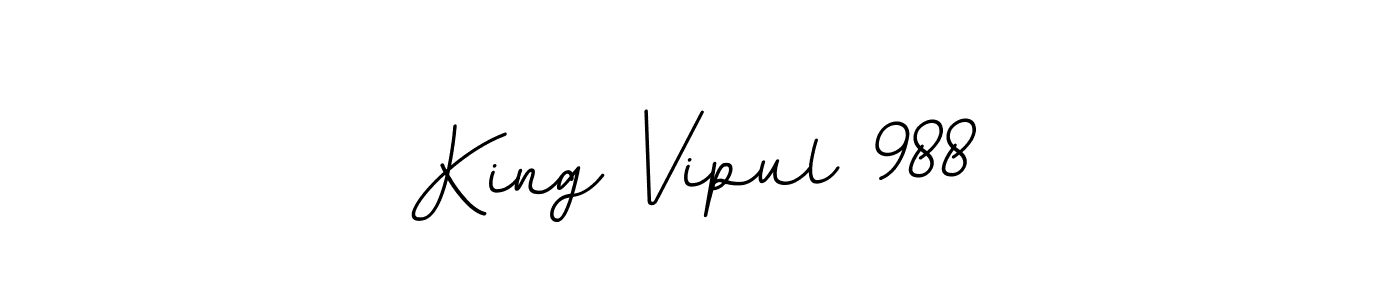 It looks lik you need a new signature style for name King Vipul 988. Design unique handwritten (BallpointsItalic-DORy9) signature with our free signature maker in just a few clicks. King Vipul 988 signature style 11 images and pictures png