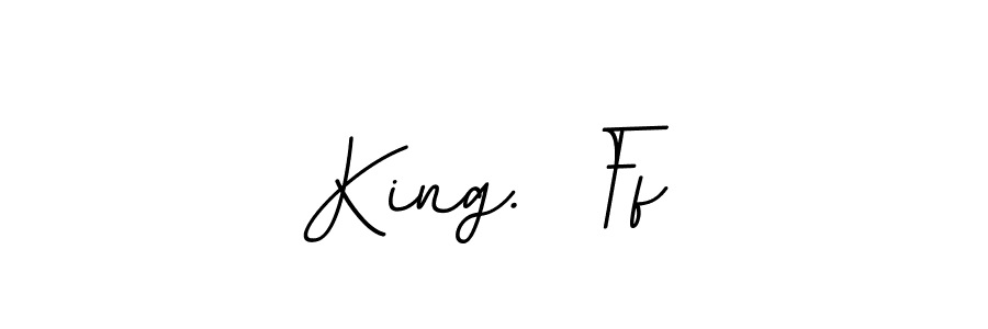 How to make King.  Ff name signature. Use BallpointsItalic-DORy9 style for creating short signs online. This is the latest handwritten sign. King.  Ff signature style 11 images and pictures png