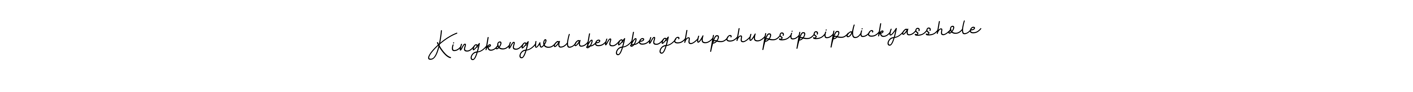 Design your own signature with our free online signature maker. With this signature software, you can create a handwritten (BallpointsItalic-DORy9) signature for name Kingkongwalabengbengchupchupsipsipdickyasshole. Kingkongwalabengbengchupchupsipsipdickyasshole signature style 11 images and pictures png