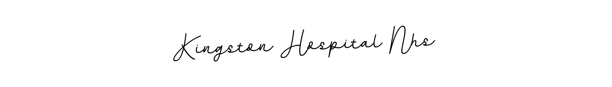 Use a signature maker to create a handwritten signature online. With this signature software, you can design (BallpointsItalic-DORy9) your own signature for name Kingston Hospital Nhs. Kingston Hospital Nhs signature style 11 images and pictures png