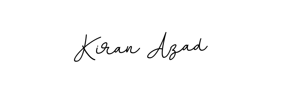 Design your own signature with our free online signature maker. With this signature software, you can create a handwritten (BallpointsItalic-DORy9) signature for name Kiran Azad. Kiran Azad signature style 11 images and pictures png