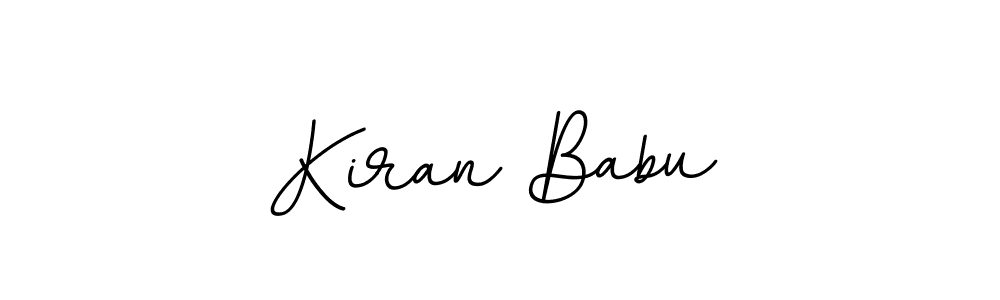 You should practise on your own different ways (BallpointsItalic-DORy9) to write your name (Kiran Babu) in signature. don't let someone else do it for you. Kiran Babu signature style 11 images and pictures png