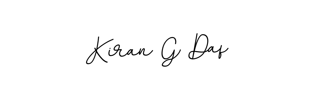 Design your own signature with our free online signature maker. With this signature software, you can create a handwritten (BallpointsItalic-DORy9) signature for name Kiran G Daf. Kiran G Daf signature style 11 images and pictures png