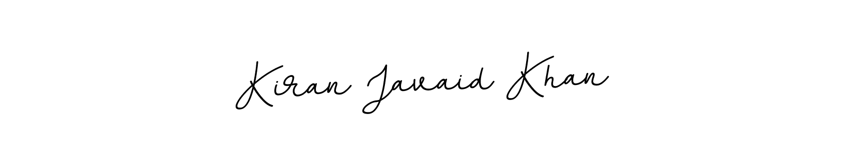 Make a beautiful signature design for name Kiran Javaid Khan. With this signature (BallpointsItalic-DORy9) style, you can create a handwritten signature for free. Kiran Javaid Khan signature style 11 images and pictures png