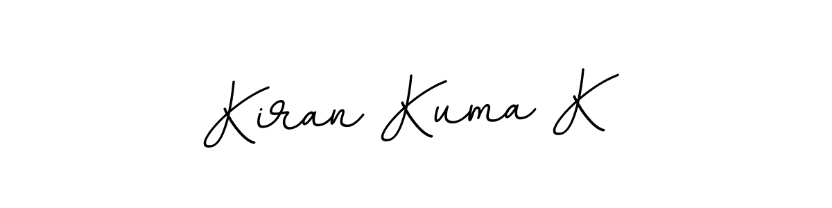 Design your own signature with our free online signature maker. With this signature software, you can create a handwritten (BallpointsItalic-DORy9) signature for name Kiran Kuma K. Kiran Kuma K signature style 11 images and pictures png