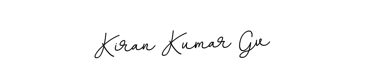 You should practise on your own different ways (BallpointsItalic-DORy9) to write your name (Kiran Kumar Gv) in signature. don't let someone else do it for you. Kiran Kumar Gv signature style 11 images and pictures png