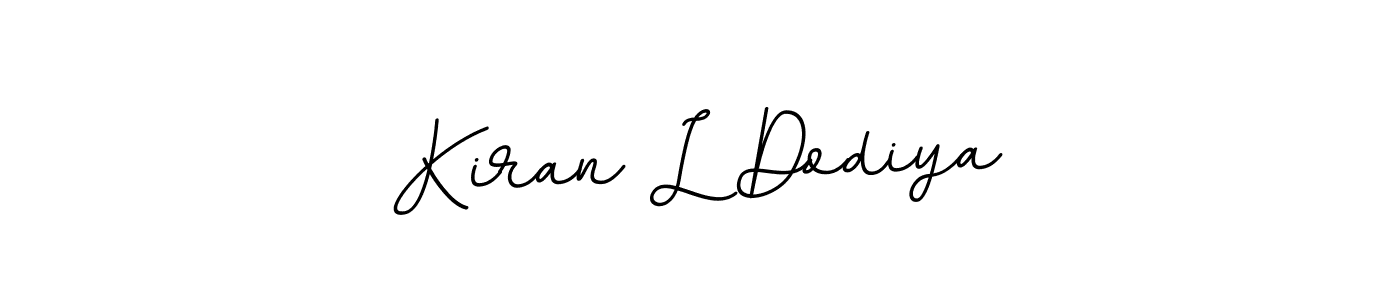 It looks lik you need a new signature style for name Kiran L Dodiya. Design unique handwritten (BallpointsItalic-DORy9) signature with our free signature maker in just a few clicks. Kiran L Dodiya signature style 11 images and pictures png