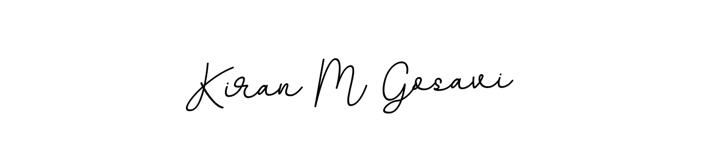 Kiran M Gosavi stylish signature style. Best Handwritten Sign (BallpointsItalic-DORy9) for my name. Handwritten Signature Collection Ideas for my name Kiran M Gosavi. Kiran M Gosavi signature style 11 images and pictures png