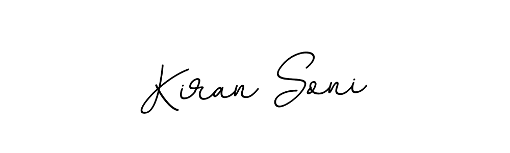 Design your own signature with our free online signature maker. With this signature software, you can create a handwritten (BallpointsItalic-DORy9) signature for name Kiran Soni. Kiran Soni signature style 11 images and pictures png