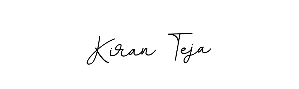 How to make Kiran Teja name signature. Use BallpointsItalic-DORy9 style for creating short signs online. This is the latest handwritten sign. Kiran Teja signature style 11 images and pictures png