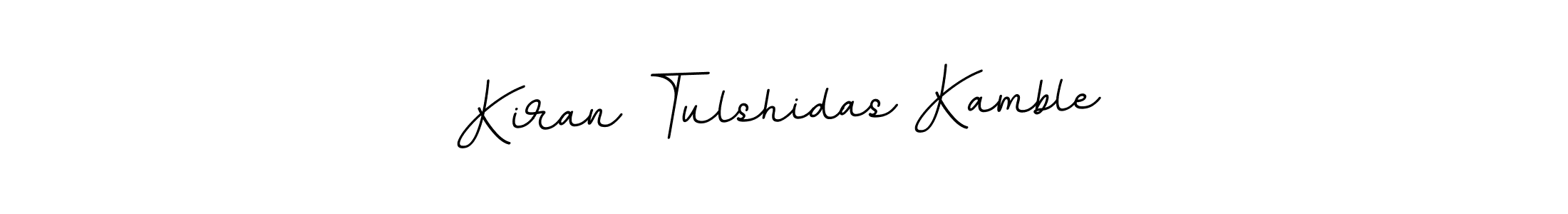 The best way (BallpointsItalic-DORy9) to make a short signature is to pick only two or three words in your name. The name Kiran Tulshidas Kamble include a total of six letters. For converting this name. Kiran Tulshidas Kamble signature style 11 images and pictures png