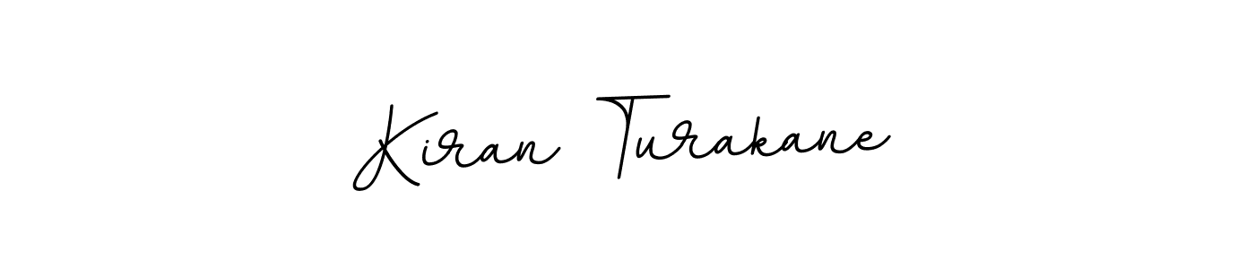 Create a beautiful signature design for name Kiran Turakane. With this signature (BallpointsItalic-DORy9) fonts, you can make a handwritten signature for free. Kiran Turakane signature style 11 images and pictures png