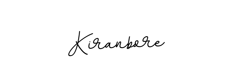 Design your own signature with our free online signature maker. With this signature software, you can create a handwritten (BallpointsItalic-DORy9) signature for name Kiranbore. Kiranbore signature style 11 images and pictures png