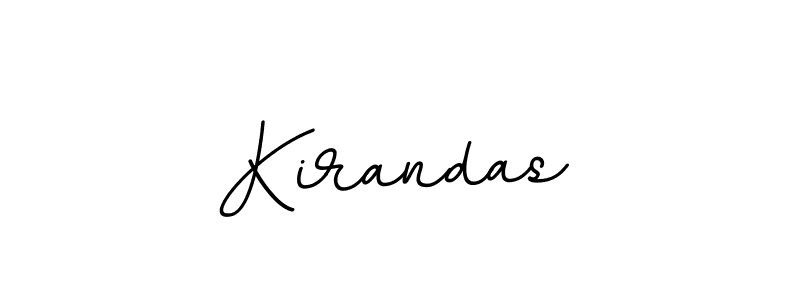 Design your own signature with our free online signature maker. With this signature software, you can create a handwritten (BallpointsItalic-DORy9) signature for name Kirandas. Kirandas signature style 11 images and pictures png