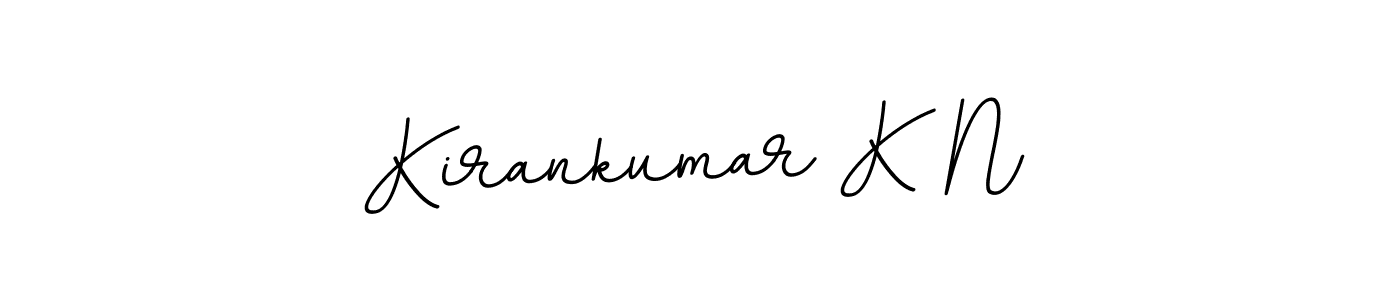 Use a signature maker to create a handwritten signature online. With this signature software, you can design (BallpointsItalic-DORy9) your own signature for name Kirankumar K N. Kirankumar K N signature style 11 images and pictures png