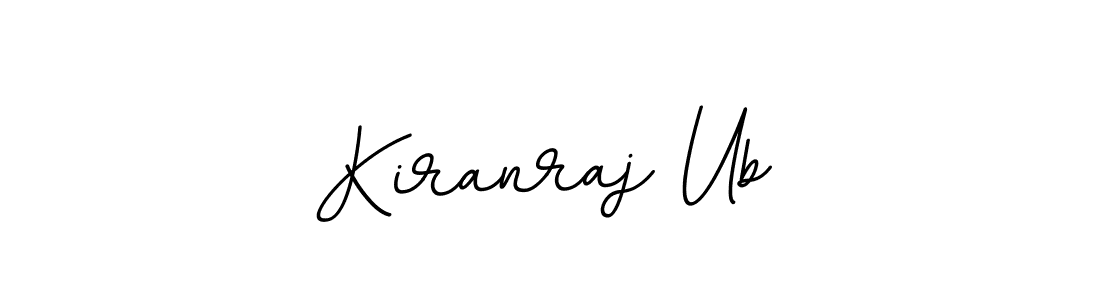 Design your own signature with our free online signature maker. With this signature software, you can create a handwritten (BallpointsItalic-DORy9) signature for name Kiranraj Ub. Kiranraj Ub signature style 11 images and pictures png