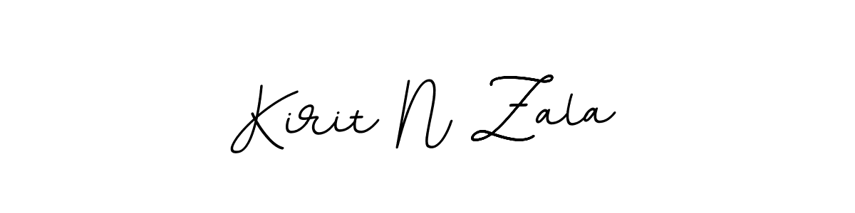 Create a beautiful signature design for name Kirit N Zala. With this signature (BallpointsItalic-DORy9) fonts, you can make a handwritten signature for free. Kirit N Zala signature style 11 images and pictures png