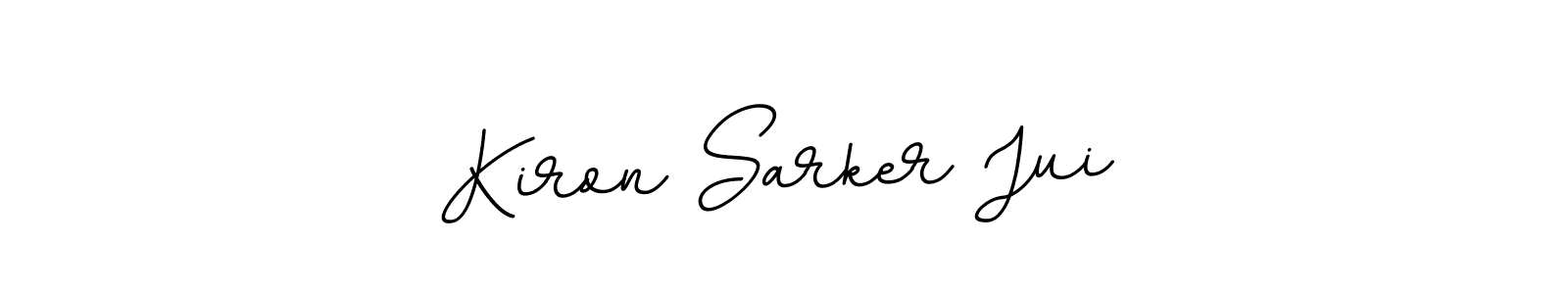 Design your own signature with our free online signature maker. With this signature software, you can create a handwritten (BallpointsItalic-DORy9) signature for name Kiron Sarker Jui. Kiron Sarker Jui signature style 11 images and pictures png