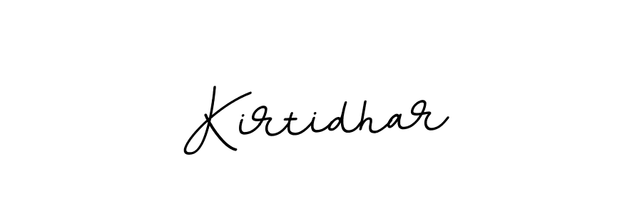 Make a beautiful signature design for name Kirtidhar. With this signature (BallpointsItalic-DORy9) style, you can create a handwritten signature for free. Kirtidhar signature style 11 images and pictures png
