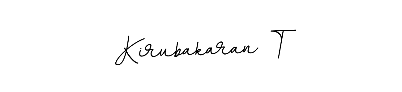Make a beautiful signature design for name Kirubakaran T. With this signature (BallpointsItalic-DORy9) style, you can create a handwritten signature for free. Kirubakaran T signature style 11 images and pictures png