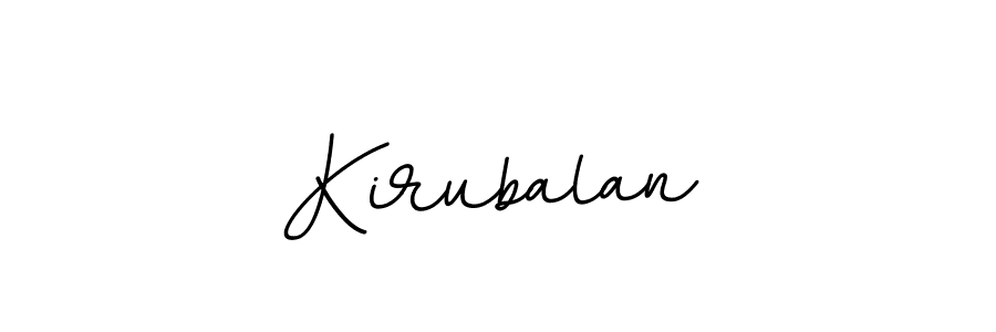 How to make Kirubalan signature? BallpointsItalic-DORy9 is a professional autograph style. Create handwritten signature for Kirubalan name. Kirubalan signature style 11 images and pictures png