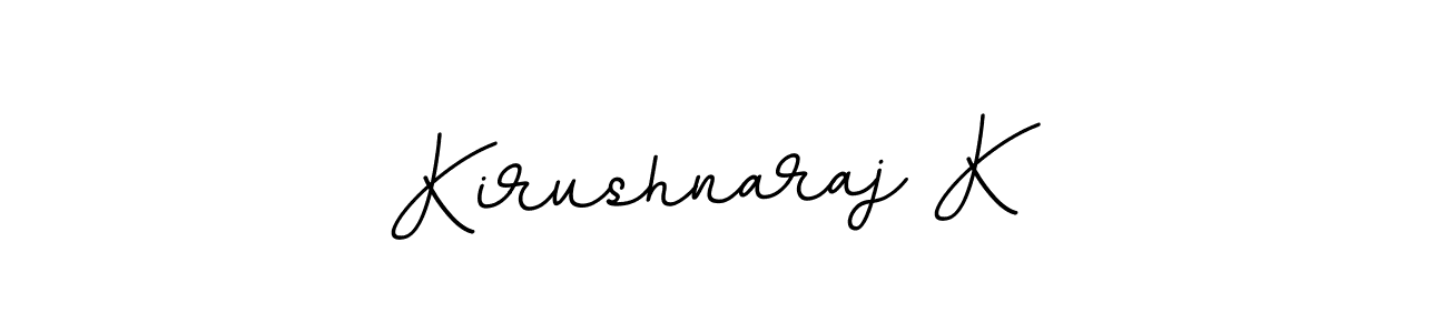 It looks lik you need a new signature style for name Kirushnaraj K. Design unique handwritten (BallpointsItalic-DORy9) signature with our free signature maker in just a few clicks. Kirushnaraj K signature style 11 images and pictures png