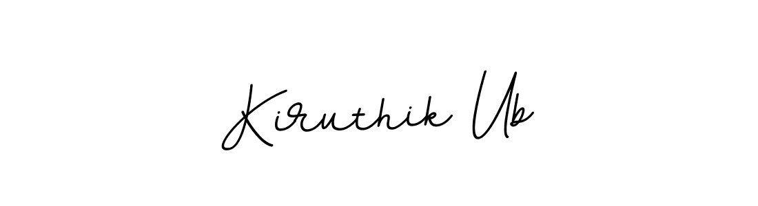 Use a signature maker to create a handwritten signature online. With this signature software, you can design (BallpointsItalic-DORy9) your own signature for name Kiruthik Ub. Kiruthik Ub signature style 11 images and pictures png