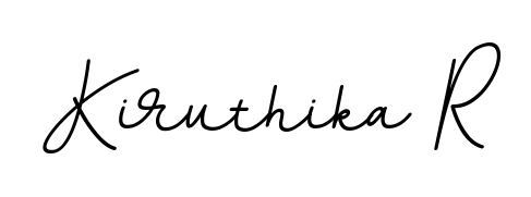 Practice writing Kiruthika R with the flow of BallpointsItalic-DORy9 lettering. A fantastic source of inspiration for developing your personal signature style. Kiruthika R signature style 11 images and pictures png