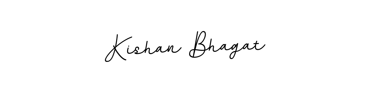 Use a signature maker to create a handwritten signature online. With this signature software, you can design (BallpointsItalic-DORy9) your own signature for name Kishan Bhagat. Kishan Bhagat signature style 11 images and pictures png