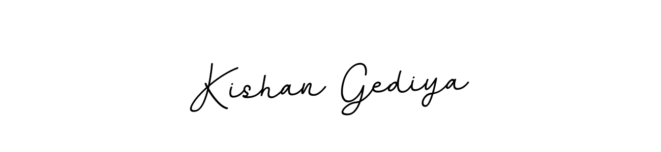 How to make Kishan Gediya name signature. Use BallpointsItalic-DORy9 style for creating short signs online. This is the latest handwritten sign. Kishan Gediya signature style 11 images and pictures png