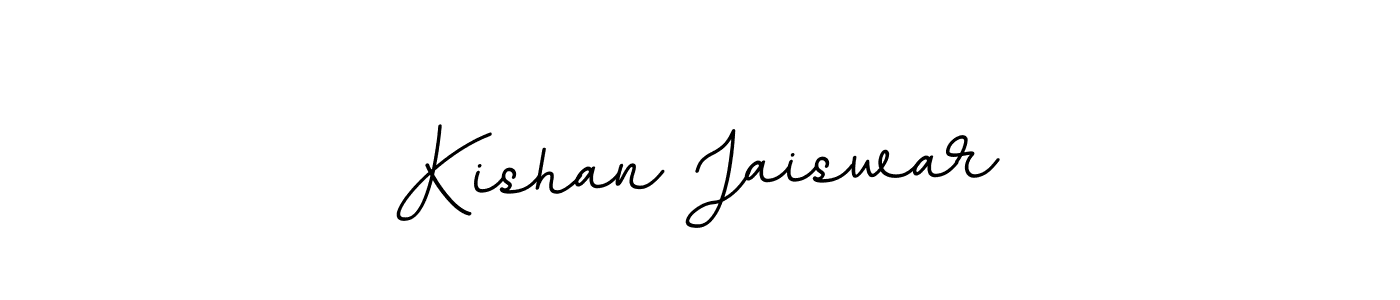 if you are searching for the best signature style for your name Kishan Jaiswar. so please give up your signature search. here we have designed multiple signature styles  using BallpointsItalic-DORy9. Kishan Jaiswar signature style 11 images and pictures png