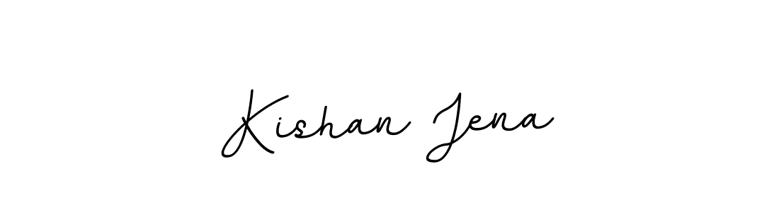 This is the best signature style for the Kishan Jena name. Also you like these signature font (BallpointsItalic-DORy9). Mix name signature. Kishan Jena signature style 11 images and pictures png