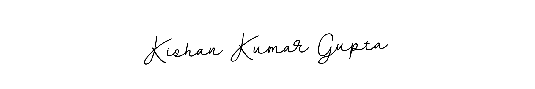 How to make Kishan Kumar Gupta name signature. Use BallpointsItalic-DORy9 style for creating short signs online. This is the latest handwritten sign. Kishan Kumar Gupta signature style 11 images and pictures png