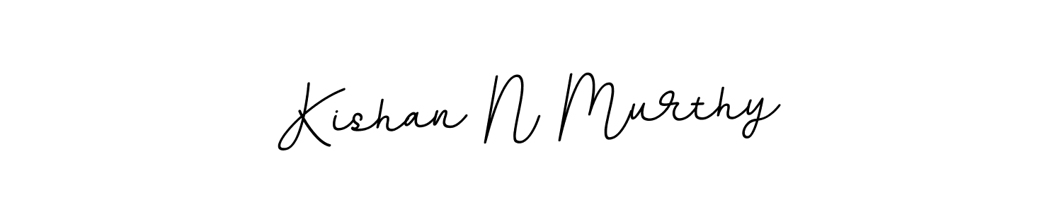 Use a signature maker to create a handwritten signature online. With this signature software, you can design (BallpointsItalic-DORy9) your own signature for name Kishan N Murthy. Kishan N Murthy signature style 11 images and pictures png